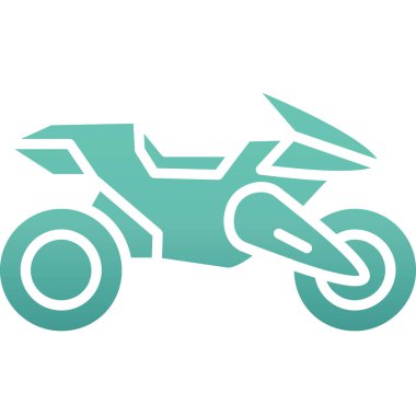 motosiklet simgesi vektör illüstrasyonu