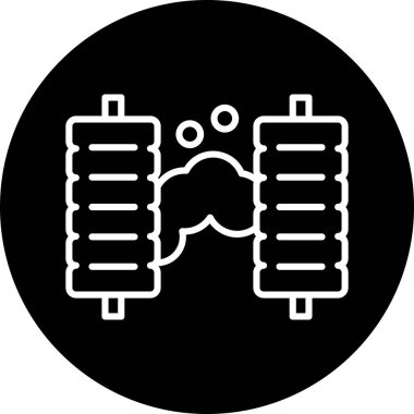 araba aküsü vektör illüstrasyonu