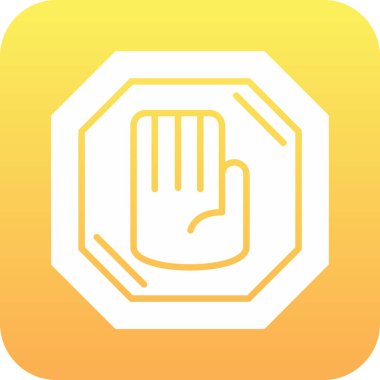 Bir işaret simgesini tutan el