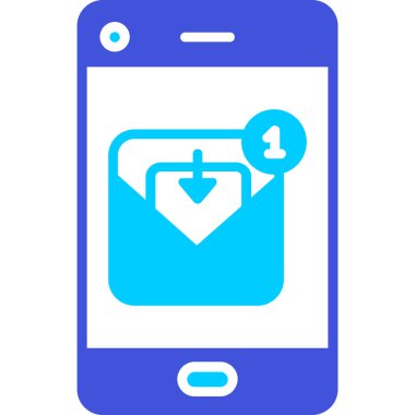 cep telefonu ikonu vektör illüstrasyonu