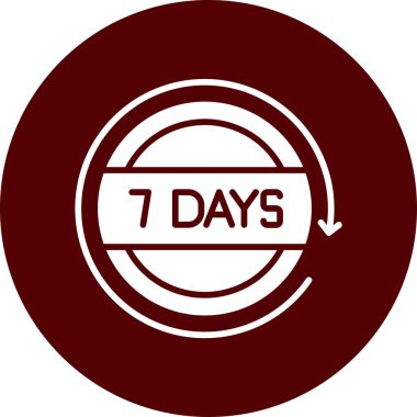 beyaz arkaplanda yuvarlak simge