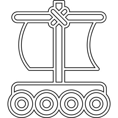 İrlanda vektör çizimi bayrağıyla çapa