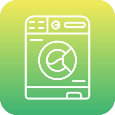 Eşsiz çamaşır vektörü simgesi