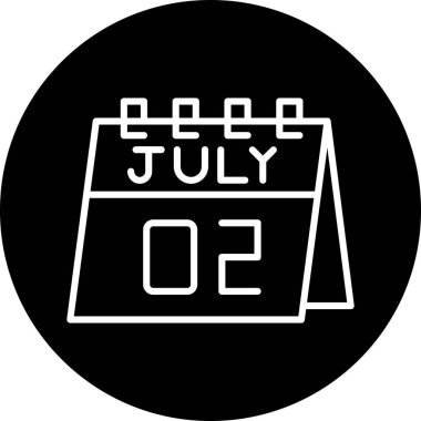 Takvim simgesi vektör illüstrasyonu