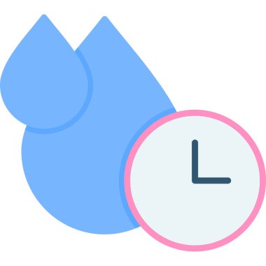 Su. Web simgesi basit illüstrasyon