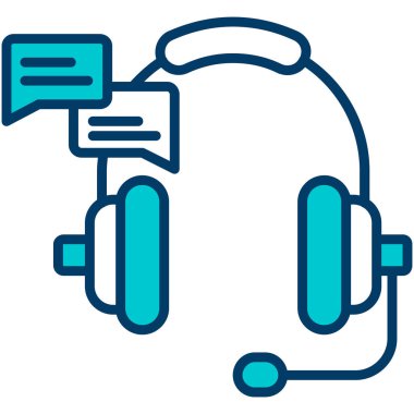 çağrı merkezi simgesi, vektör illüstrasyonu