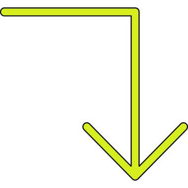 arrow down icon. vector illustration