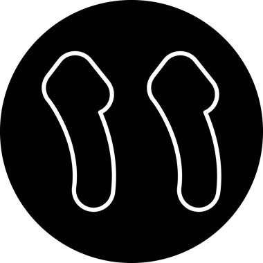 Tek bir izole simgenin vektör illüstrasyonu