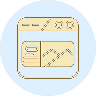 Modern simgenin vektör illüstrasyonu