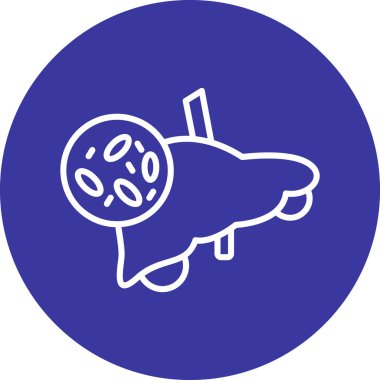 Balık simgesinin vektör illüstrasyonu