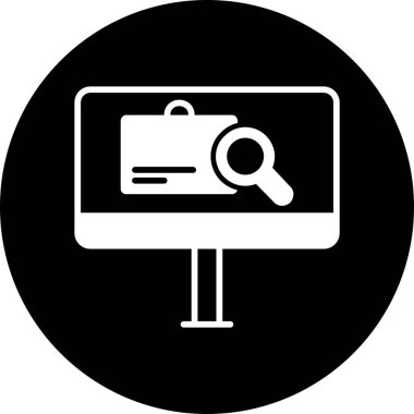 vektör Arama Simgesi illüstrasyonu