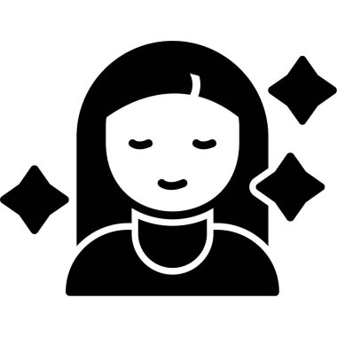 Kadın avatar vektör illüstrasyonu