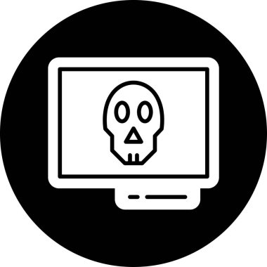 Kurukafa simgesi vektör illüstrasyonu