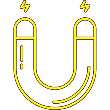 Magnet simgesinin vektör illüstrasyonu