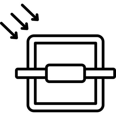 veri depolama. Web simgesi basit illüstrasyon
