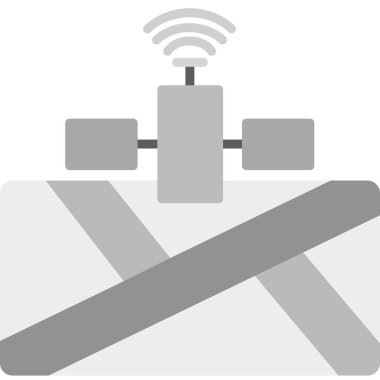 Kablosuz. Web simgesi basit illüstrasyon