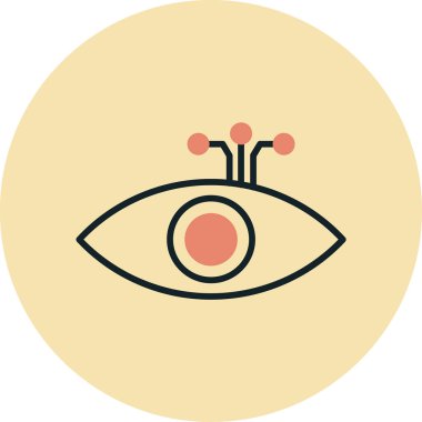 Modern bir göz simgesinin vektör çizimi