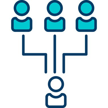 grup insan simgesi vektör ana hatları sembolü