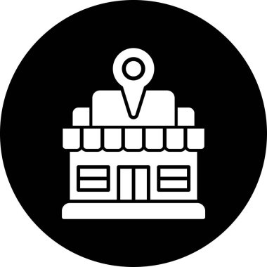 harita simgesi vektör illüstrasyonu