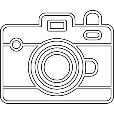 Kamera simgesi. özet vektörü