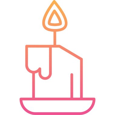 Mum simgesi vektör illüstrasyonu