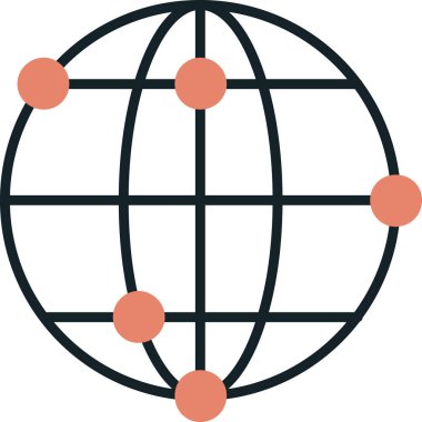 küresel ağ. Web simgesi