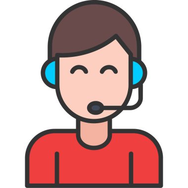 müşteri hizmetleri simgesini destekle