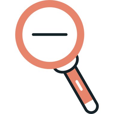 Büyüteç simgesi. vektör illüstrasyonu