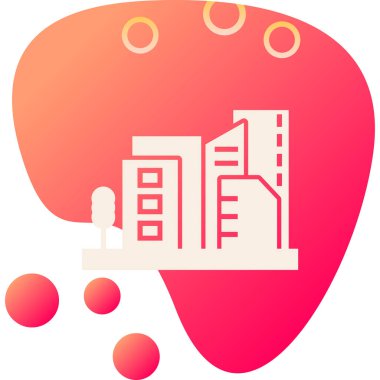 Fabrika simgesi vektör illüstrasyonu