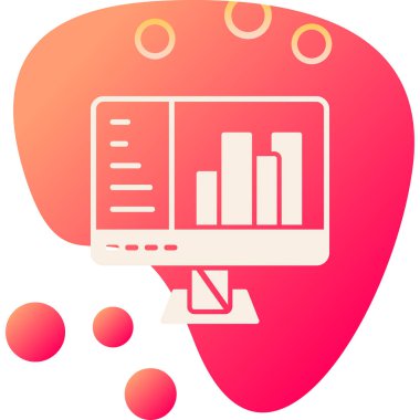 İş yönetimi. Web simgesi basit illüstrasyon