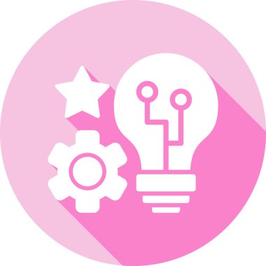 Ampul simgesi. vektör illüstrasyonu