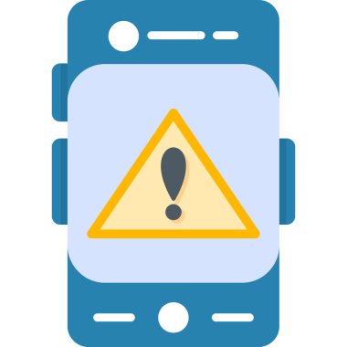 Alarm dikkat simgesi - ana hatlar biçiminde