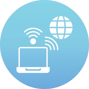 wifi simgesi vektör illüstrasyonu