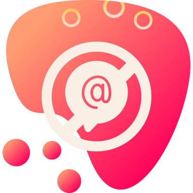 E- posta Pazarlama Web simgesi basit illüstrasyon