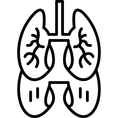 akciğer simgesi, satır biçimi