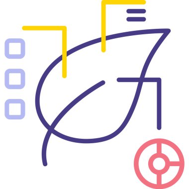 Bisikletin modern bir simgesinin vektör çizimi