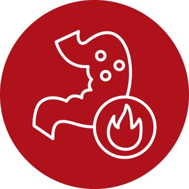 Ateş vektörü simgesini ateşle