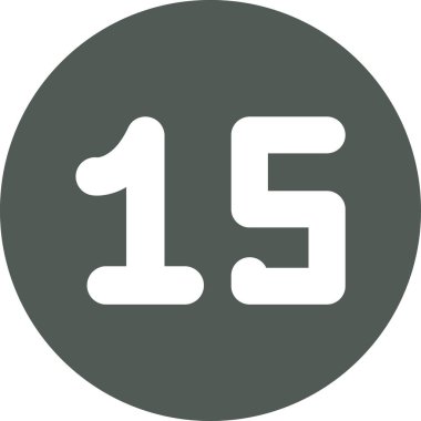 Bir Numara simgesinin vektör illüstrasyonu