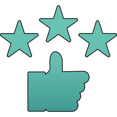 Geri bildirim yıldız derecelendirme simgesi - özet biçimi