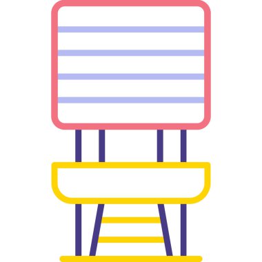 Modern eğitim ikonunun vektör illüstrasyonu