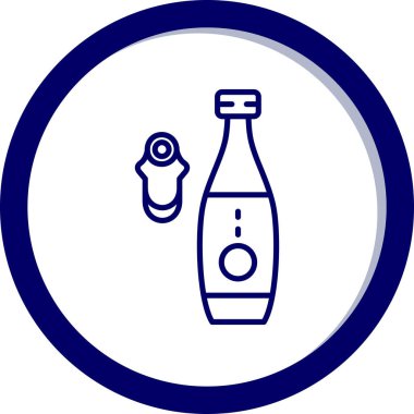 şişe simgesi vektör illüstrasyonu