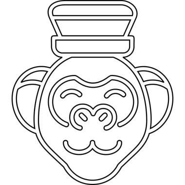 Çizgi film aslanının vektör çizimi