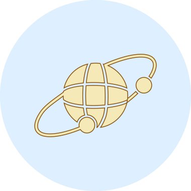 uydu anten simgesi, ince çizgi tarzı, ana hatlı vektör çizimi web tasarımı. özet vektör konsept sembolü, beyaz arkaplanda izole edilmiş düz biçim.