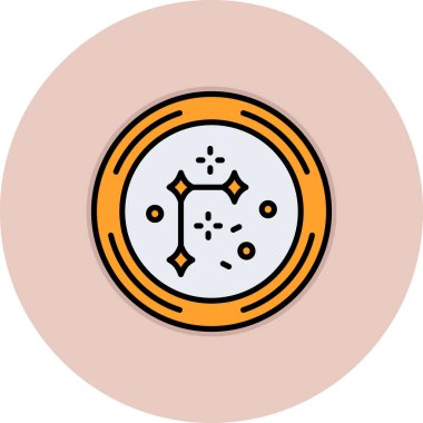 Yuvarlak topun vektör simgesi