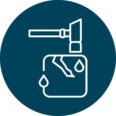 yağ ikonu vektör illüstrasyonu