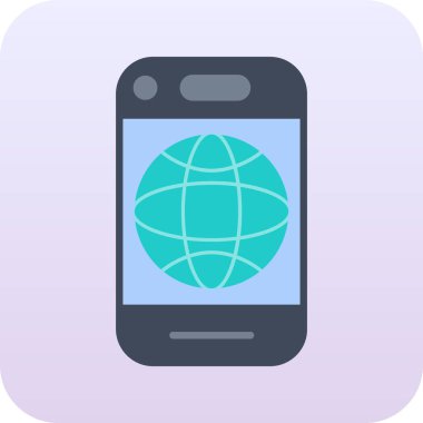 İnternet web simgesi basit tasarım