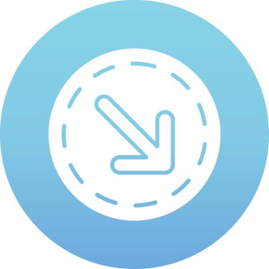 Tek bir simgenin vektör illüstrasyonu.