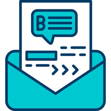 E-posta. Web simgesi basit illüstrasyon