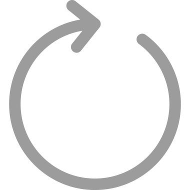 Geri dönüşüm ince çizgi vektör simgesi