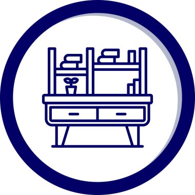 Kafe web simgesi, basit vektör illüstrasyonu